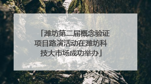 潍坊第二届概念验证项目路演活动在潍坊科技大市场成功举办