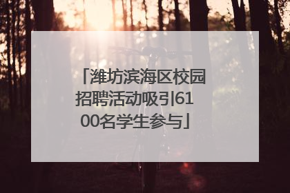 潍坊滨海区校园招聘活动吸引6100名学生参与