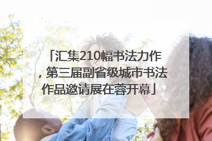 汇集210幅书法力作，第三届副省级城市书法作品邀请展在蓉开幕