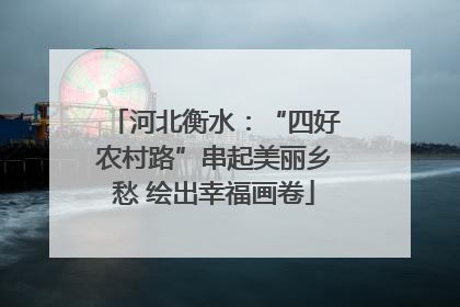 河北衡水：“四好农村路”串起美丽乡愁 绘出幸福画卷