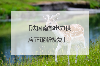 法国南部电力供应正逐渐恢复