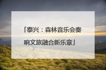 泰兴：森林音乐会奏响文旅融合新乐章