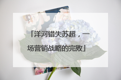 洋河错失苏超，一场营销战略的完败