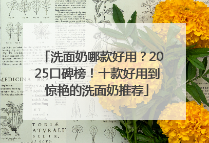 洗面奶哪款好用？2025口碑榜！十款好用到惊艳的洗面奶推荐