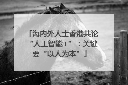 海内外人士香港共论“人工智能+”：关键要“以人为本”