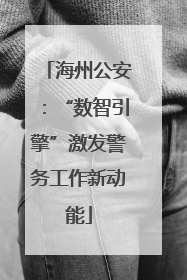 海州公安：“数智引擎”激发警务工作新动能