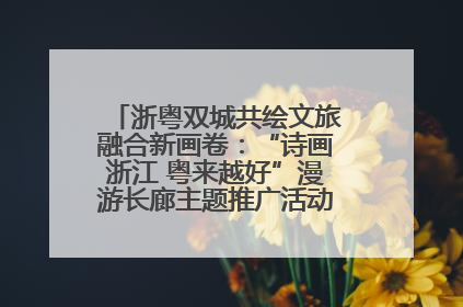 浙粤双城共绘文旅融合新画卷：“诗画浙江 粤来越好”漫游长廊主题推广活动在广州花城汇启幕