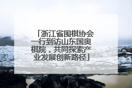 浙江省围棋协会一行到访山东国奥棋院，共同探索产业发展创新路径