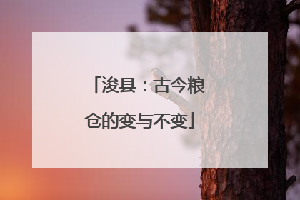 浚县：古今粮仓的变与不变