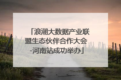 浪潮大数据产业联盟生态伙伴合作大会-河南站成功举办