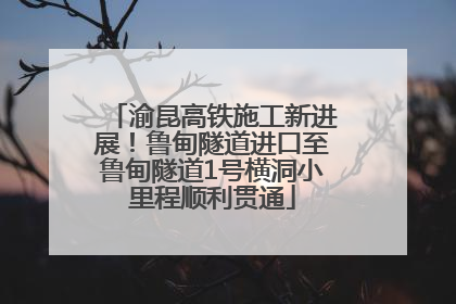 渝昆高铁施工新进展！鲁甸隧道进口至鲁甸隧道1号横洞小里程顺利贯通