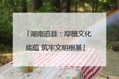 湖南道县：厚植文化底蕴 筑牢文明根基