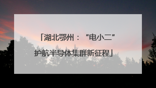 湖北鄂州：“电小二”护航半导体集群新征程