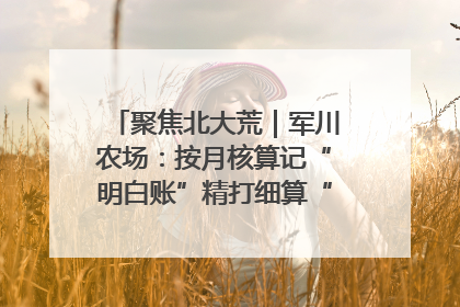 聚焦北大荒｜军川农场：按月核算记“明白账”精打细算“过紧日子”