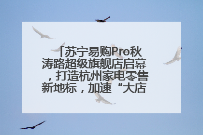 苏宁易购Pro秋涛路超级旗舰店启幕，打造杭州家电零售新地标，加速“大店攻略”全省布局