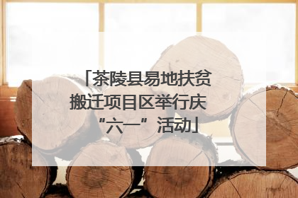 茶陵县易地扶贫搬迁项目区举行庆“六一”活动