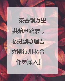 茶香飘万里共筑丝路梦，老挝副总理吉乔期待川老合作更深入