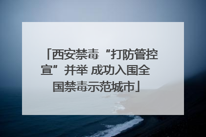 西安禁毒“打防管控宣”并举 成功入围全国禁毒示范城市