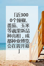 近3000个辣椒、番茄、玉米等蔬果新品种亮相，成都种业博览会在蓉开幕