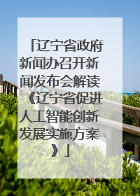 辽宁省政府新闻办召开新闻发布会解读《辽宁省促进人工智能创新发展实施方案》
