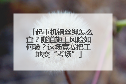 起重机钢丝绳怎么查？隧道施工风险如何验？这场竞赛把工地变“考场”