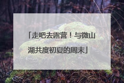走吧去露营！与微山湖共度初夏的周末