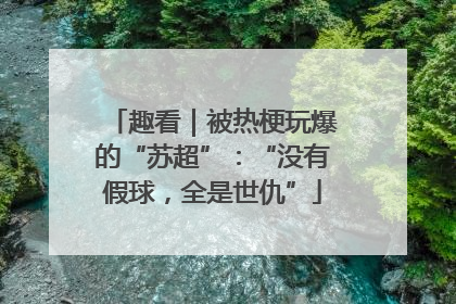 趣看｜被热梗玩爆的“苏超”：“没有假球，全是世仇”