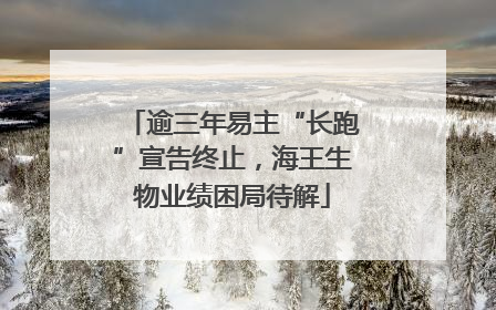 逾三年易主“长跑”宣告终止，海王生物业绩困局待解