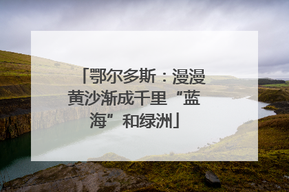 鄂尔多斯：漫漫黄沙渐成千里“蓝海”和绿洲