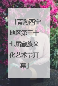 青海西宁地区第三十七届藏族文化艺术节开幕