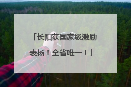 长阳获国家级激励表扬！全省唯一！