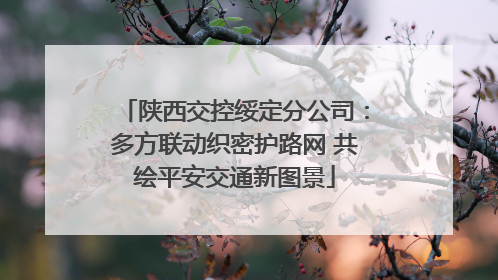 陕西交控绥定分公司：多方联动织密护路网 共绘平安交通新图景