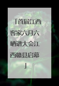 首届江西客家六月六晒谱大会江西赣县启幕