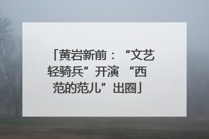 黄岩新前：“文艺轻骑兵”开演 “西范的范儿”出圈