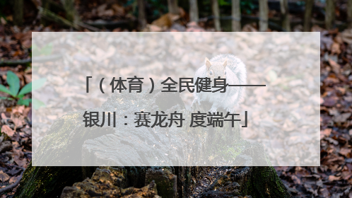 （体育）全民健身——银川：赛龙舟 度端午