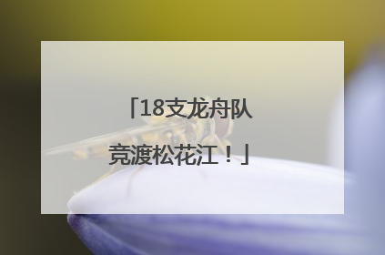 18支龙舟队竞渡松花江！