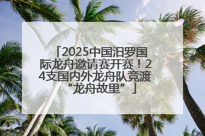 2025中国汨罗国际龙舟邀请赛开赛！24支国内外龙舟队竞渡“龙舟故里”