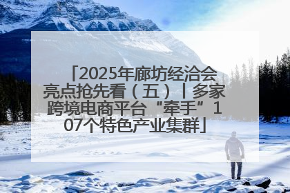 2025年廊坊经洽会亮点抢先看（五）丨多家跨境电商平台“牵手”107个特色产业集群