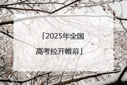 2025年全国高考拉开帷幕