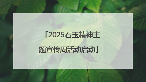 2025右玉精神主题宣传周活动启动