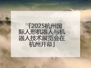 2025杭州国际人形机器人与机器人技术展览会在杭州开幕