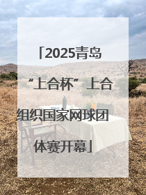2025青岛“上合杯”上合组织国家网球团体赛开幕