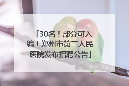 30名！部分可入编！郑州市第二人民医院发布招聘公告