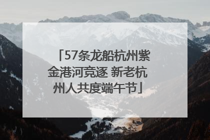 57条龙船杭州紫金港河竞逐 新老杭州人共度端午节