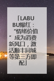 LABUBU爆红：“情绪价值”成为消费新风口，激活顺丰同城等第三方即配